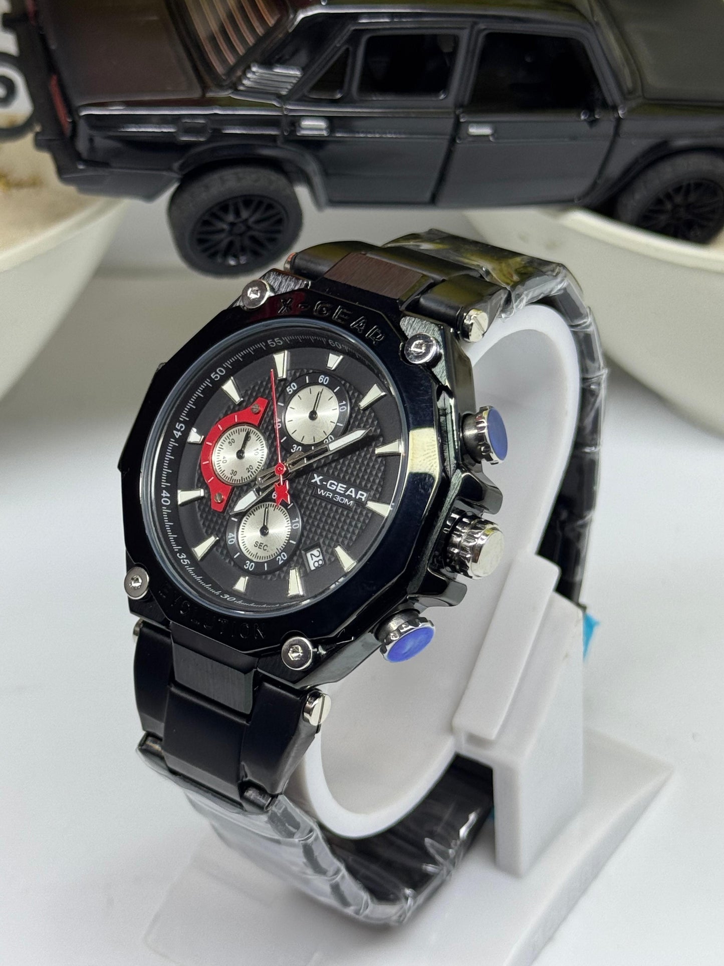 X-GEAR Automatic Black Chrono Style