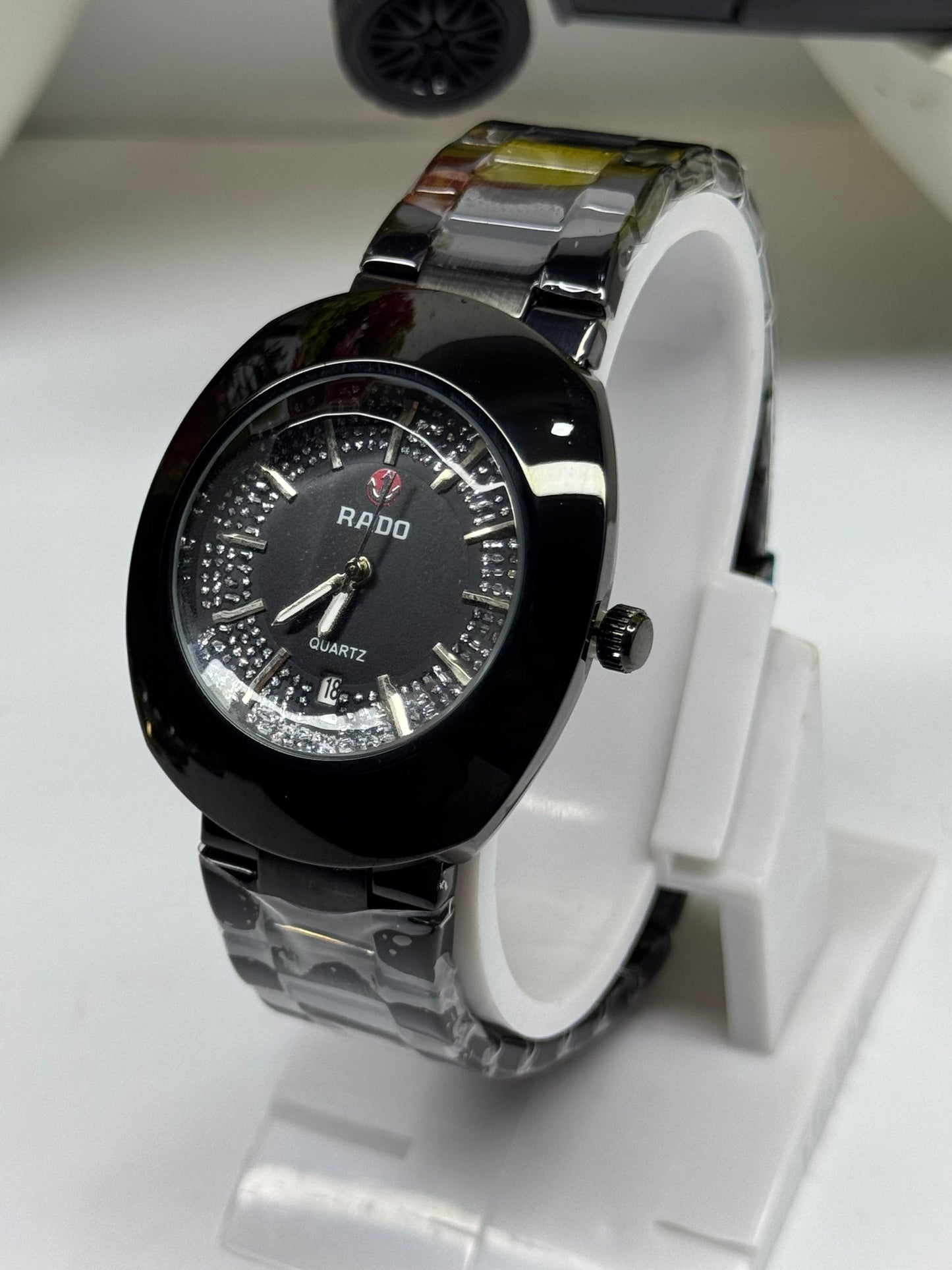 RADO FOR MEN BLACK DIAMOND LUXURY WATCH