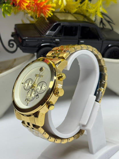 Citizen Gold Chronograph Style Watch – Date Display