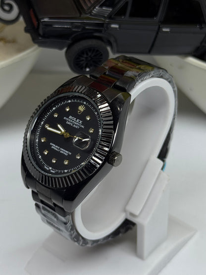 Rolex MEN  Black Edition - Diamond Hour Markers