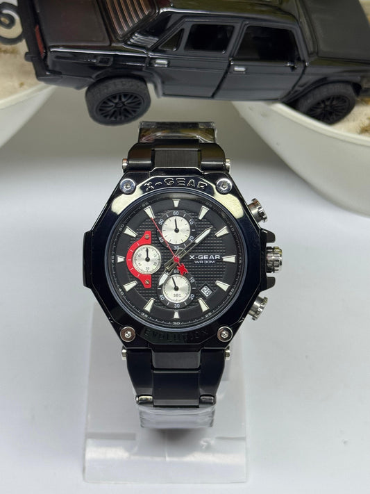 X-GEAR Automatic Black Chrono Style