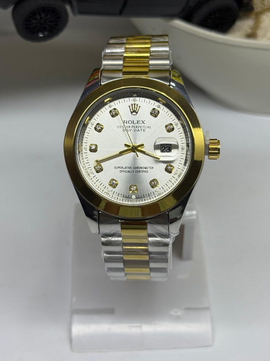 Rolex Oyster Perpetual White with diamond