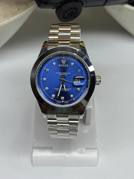 Rolex Oyster Perpetual Datejust | Blue Dial with Diamond Markers